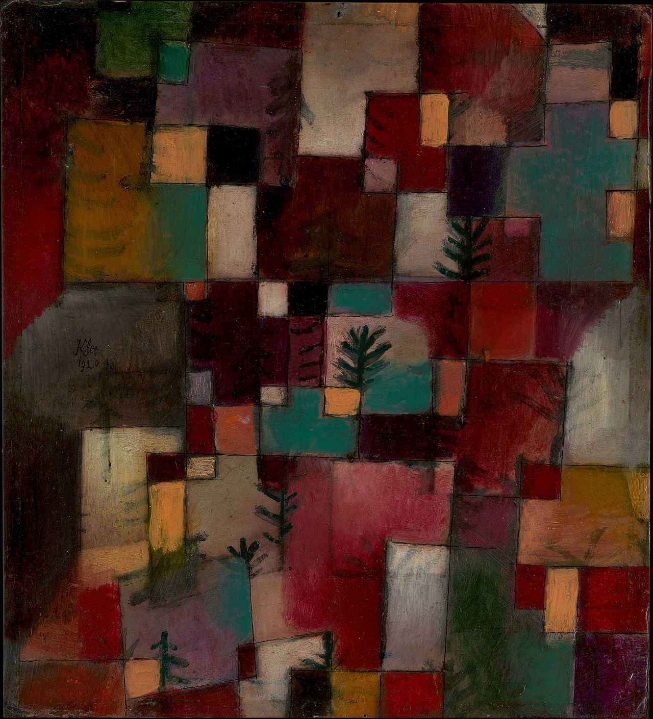 Redgreen and Violet-Yellow Rhythms Paul Klee